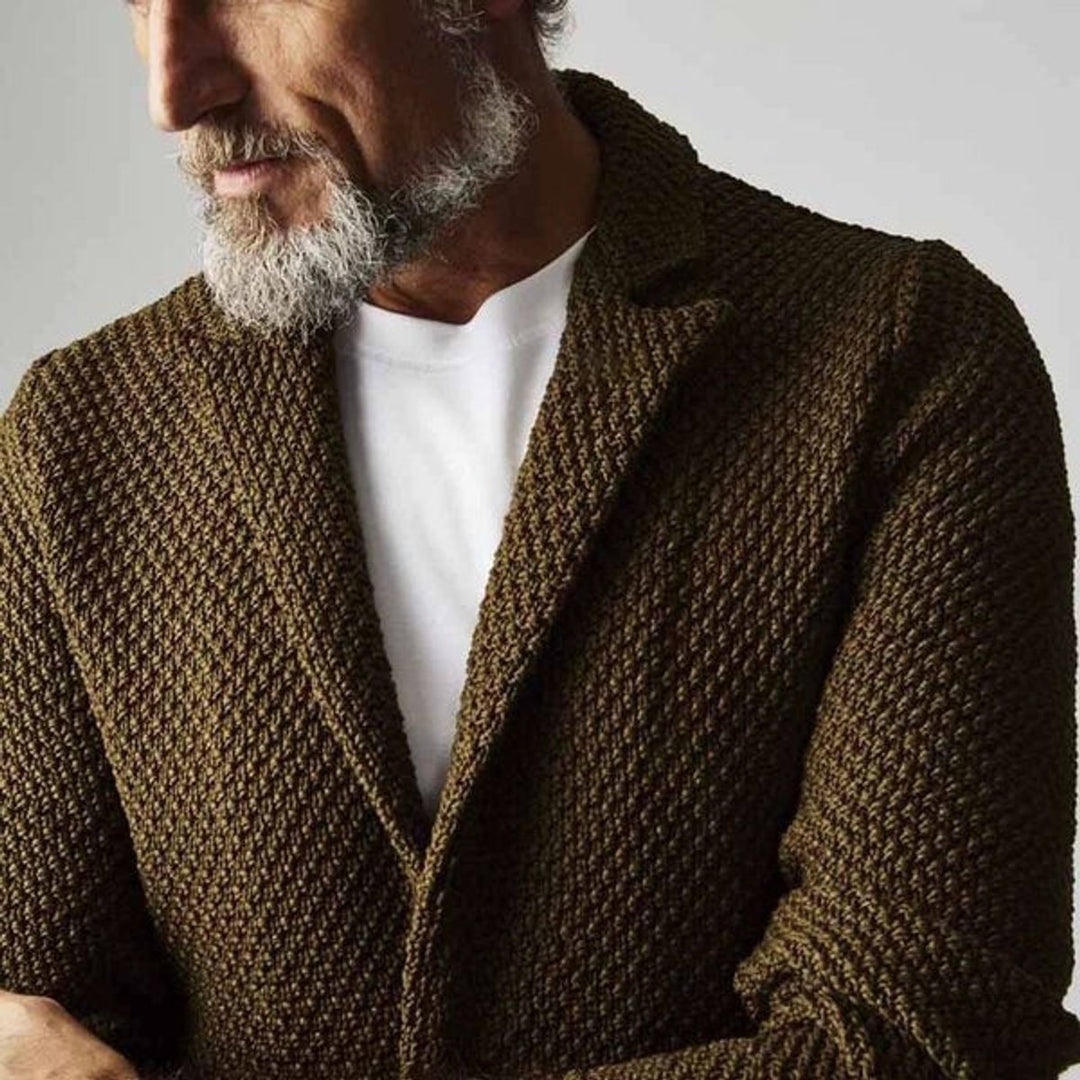 Jack | Men's Tailored Knit Blazer Jacket Smart Casual Slim-Fit Coat
