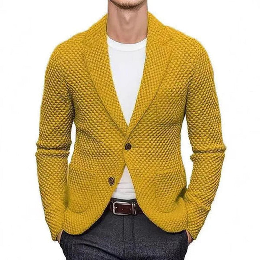 Jack | Men's Tailored Knit Blazer Jacket Smart Casual Slim-Fit Coat