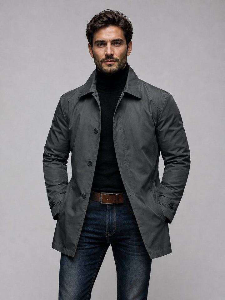 Charlie | Men's Tailored Longline Waterproof Jacket Smart Coat