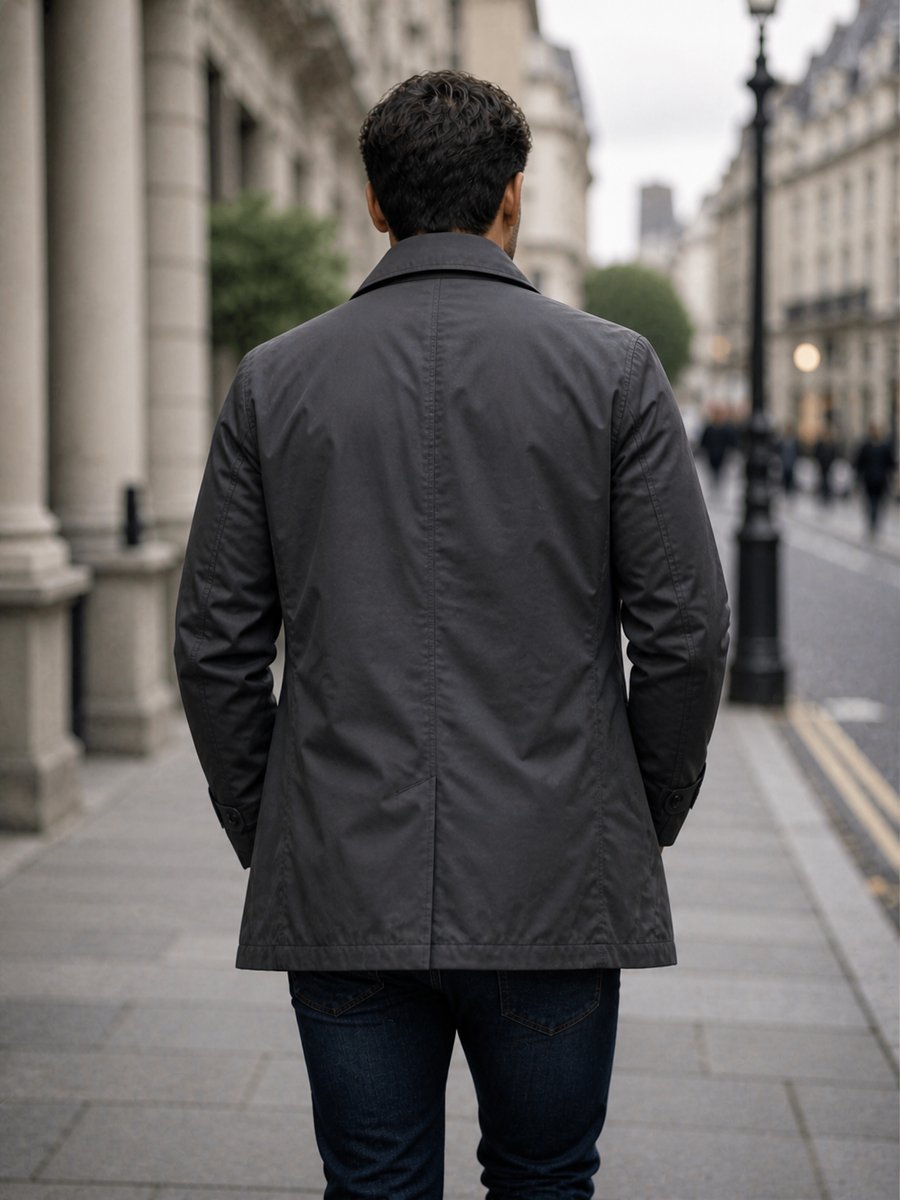 Charlie | Men's Tailored Longline Waterproof Jacket Smart Coat
