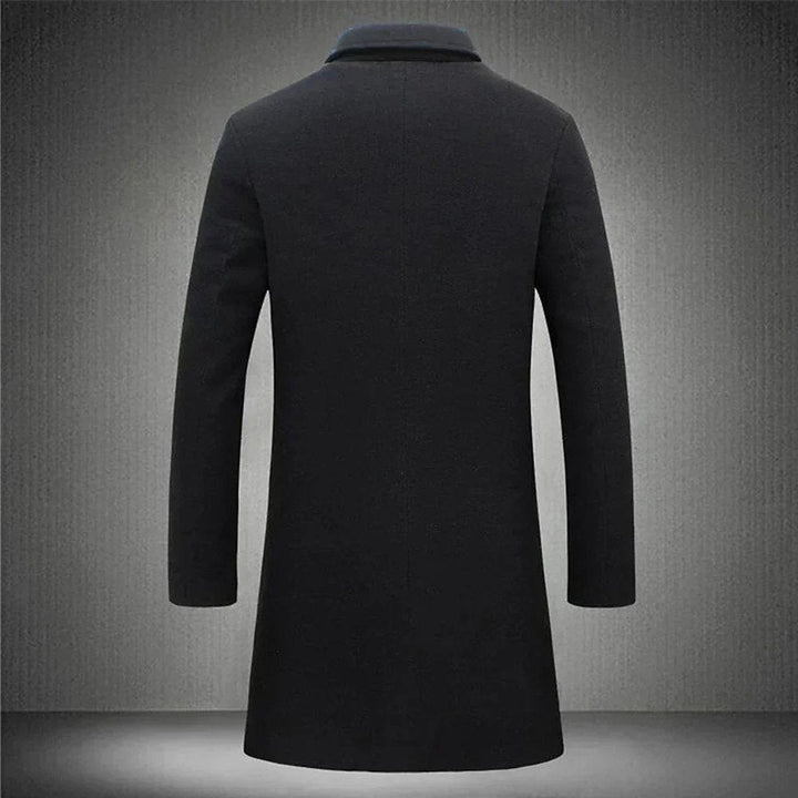 Charlie | Men's Tailored Slim-Fit Longline Overcoat Mens Jacket