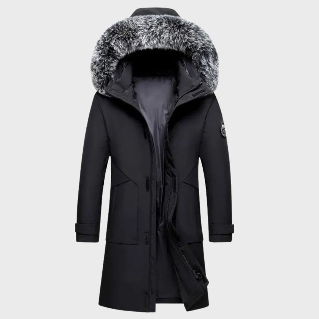 Jack | Men's Thermal Waterproof Jacket Fur-Hood Long Winter Coat