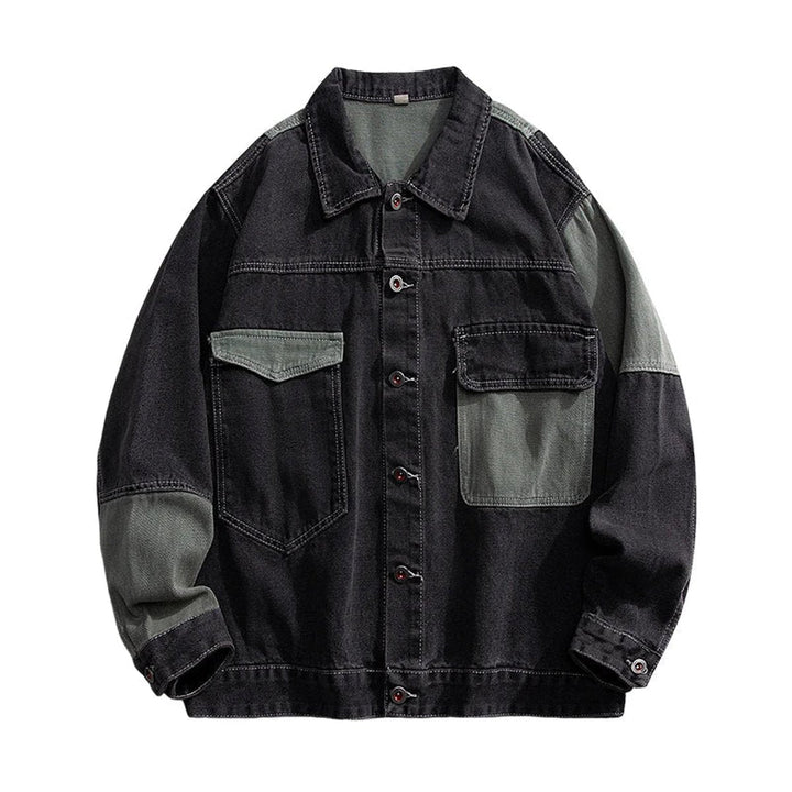 Edward | Mens Two-Tone Utility Denim Jacket Workwear Carhartt Style