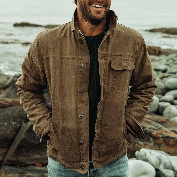 Archie | Men's Utility Bomber Jacket Rugged Button-Up Outdoor Coat