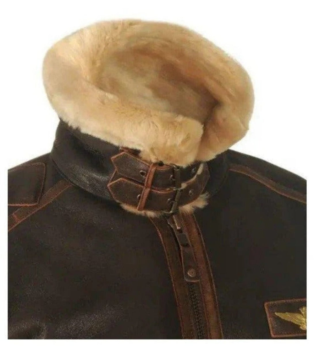 Thomas | Men's Vintage Shearling Bomber Jacket Thick Winter Coat