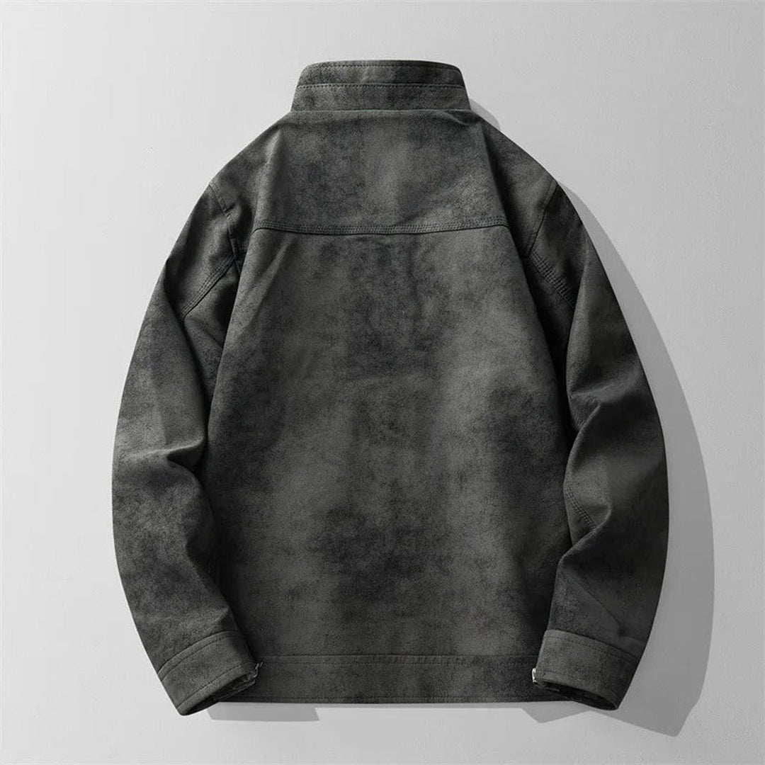 Oscar | Men's Vintage Suede-Effect Fleece-Lined Bomber Jacket
