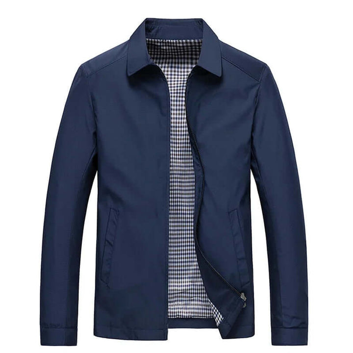 Oscar | Men's Water-Resistant Zip-Up Bomber Jacket Gingham Lined