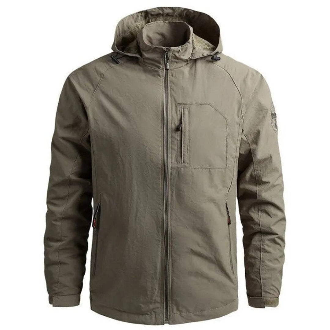 Freddie | Men's Waterproof Bomber Jacket Lightweight Cargo Zip-Up Coat