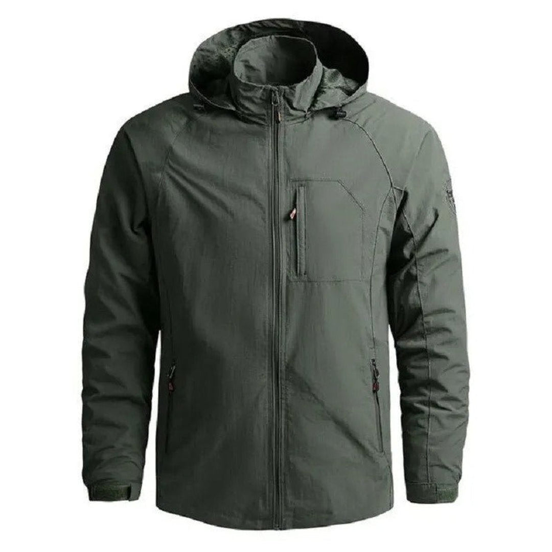 Freddie | Men's Waterproof Bomber Jacket Lightweight Cargo Zip-Up Coat