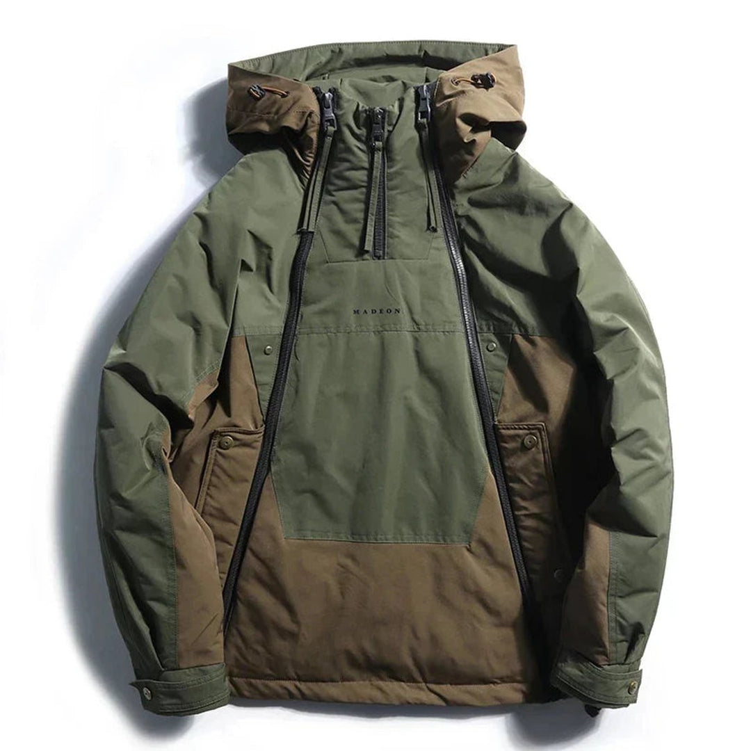Arthur | Men's Waterproof Colour-Block Hooded Utilitarian Jacket