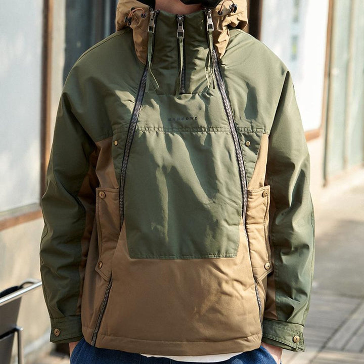 Arthur | Men's Waterproof Colour-Block Hooded Utilitarian Jacket
