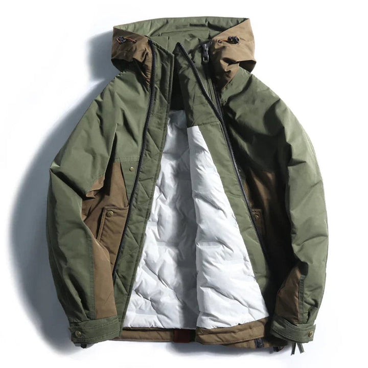 Arthur | Men's Waterproof Colour-Block Hooded Utilitarian Jacket