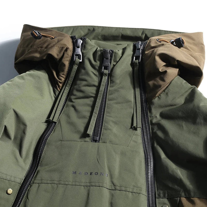 Arthur | Men's Waterproof Colour-Block Hooded Utilitarian Jacket