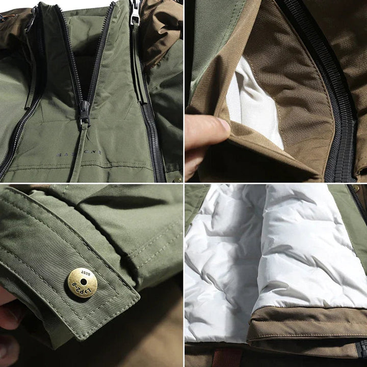 Arthur | Men's Waterproof Colour-Block Hooded Utilitarian Jacket