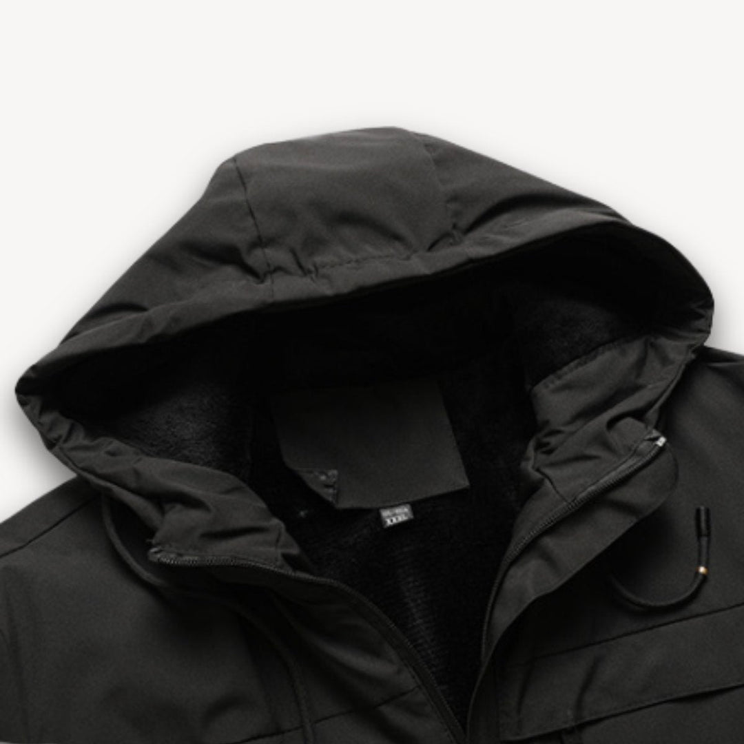 Archie | Men's Waterproof Hooded Jacket Adjustable Drawstring Outdoor Coat
