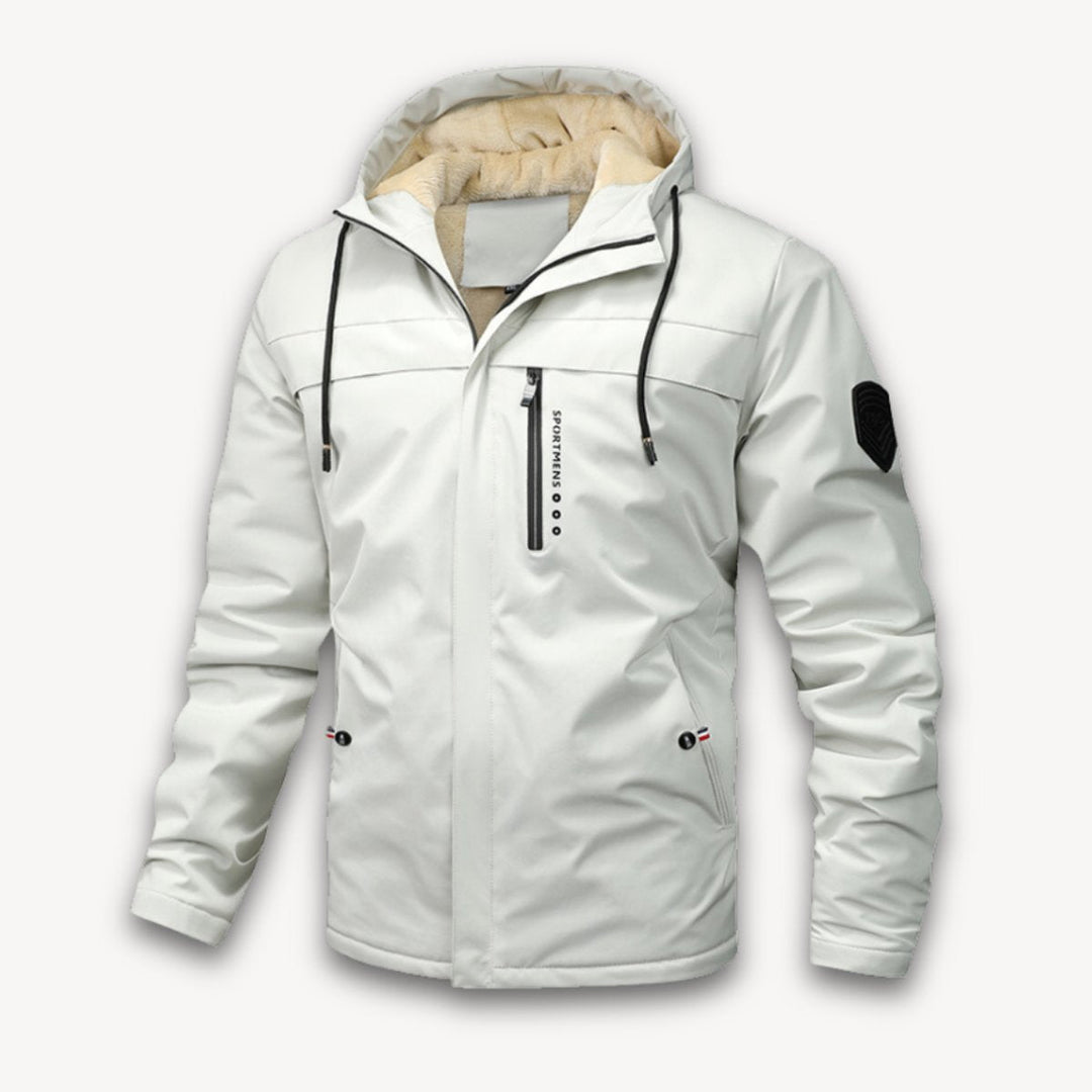 Archie | Men's Waterproof Hooded Jacket Adjustable Drawstring Outdoor Coat