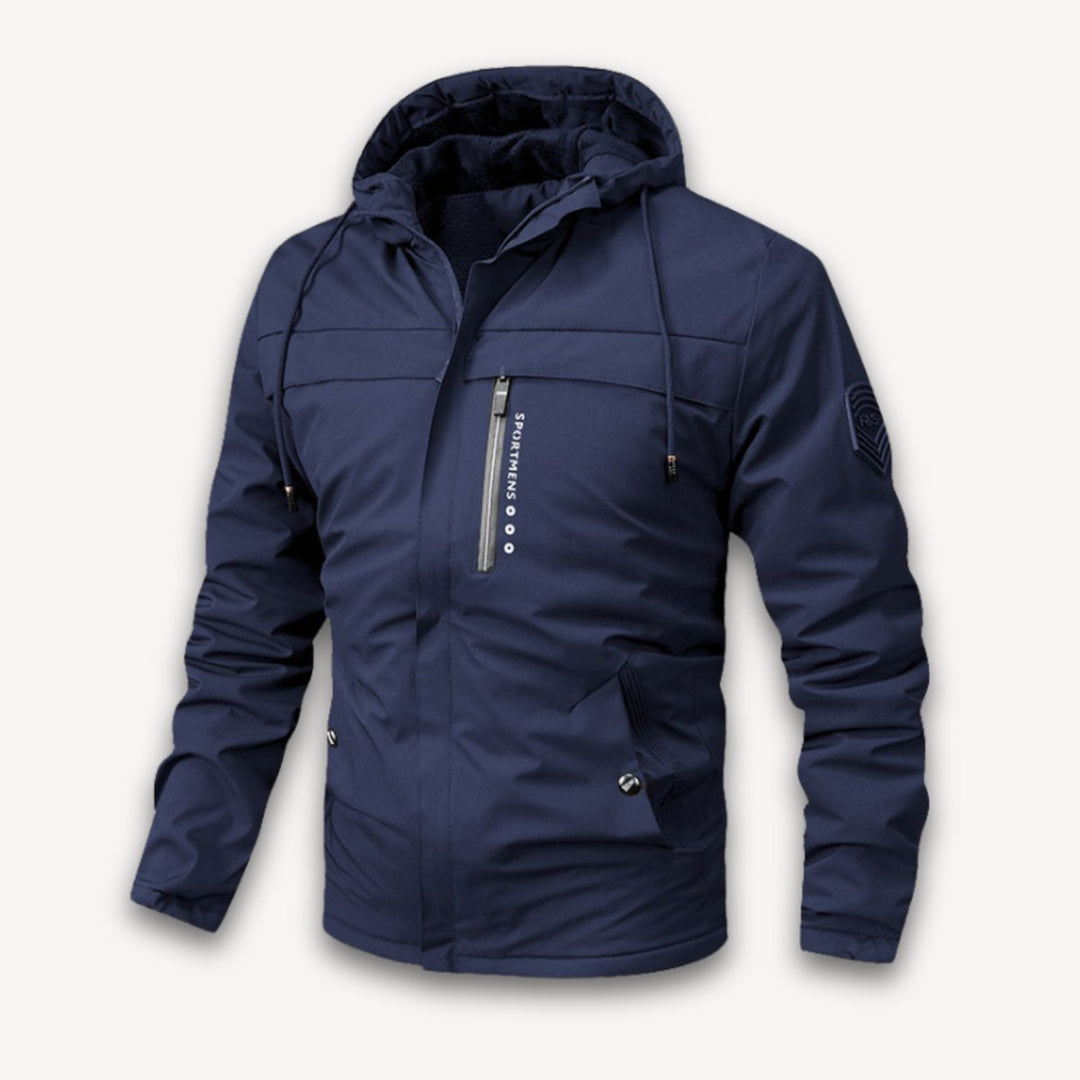 Archie | Men's Waterproof Hooded Jacket Adjustable Drawstring Outdoor Coat