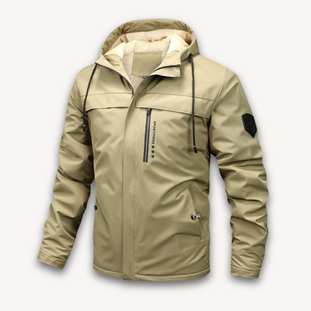 Archie | Men's Waterproof Hooded Jacket Adjustable Drawstring Outdoor Coat