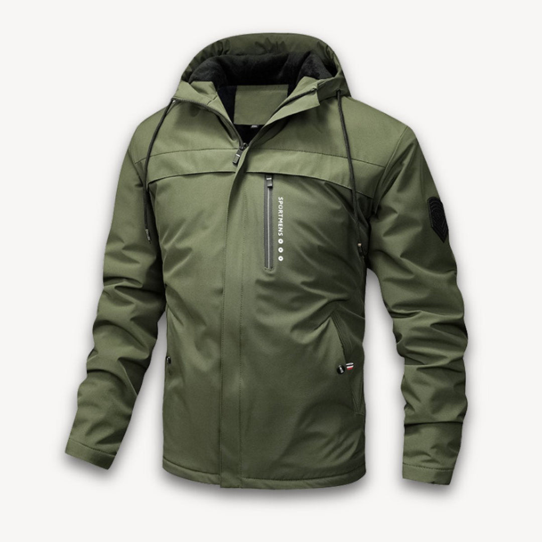 Archie | Men's Waterproof Hooded Jacket Adjustable Drawstring Outdoor Coat