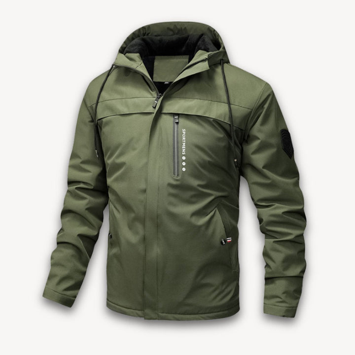 Archie | Men's Waterproof Hooded Jacket Adjustable Drawstring Outdoor Coat