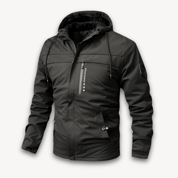 Archie | Men's Waterproof Hooded Jacket Adjustable Drawstring Outdoor Coat