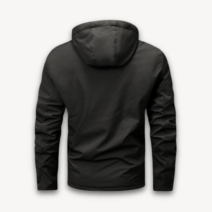 Archie | Men's Waterproof Hooded Jacket Adjustable Drawstring Outdoor Coat