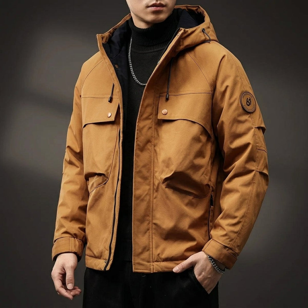 Noah | Men's Waterproof Hooded Multi-Pocket Cargo Jacket
