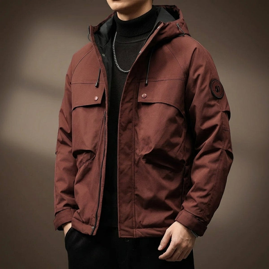 Noah | Men's Waterproof Hooded Multi-Pocket Cargo Jacket
