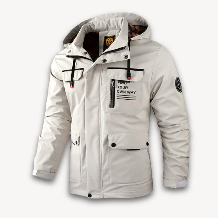 Jack | Men's Waterproof Hooded Multi-Pocket Insulated Jacket