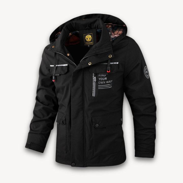 Jack | Men's Waterproof Hooded Multi-Pocket Insulated Jacket