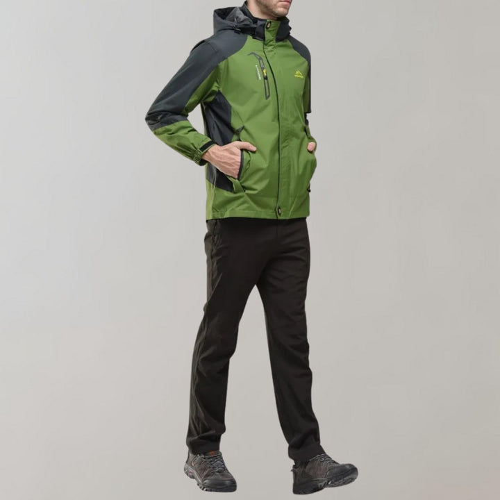 Jack | Men's Waterproof Hooded Outdoor Jacket Windproof All-Season Coat