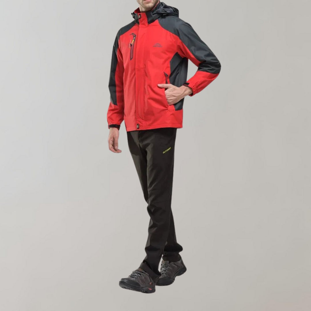 Jack | Men's Waterproof Hooded Outdoor Jacket Windproof All-Season Coat