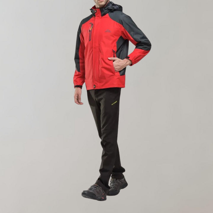 Jack | Men's Waterproof Hooded Outdoor Jacket Windproof All-Season Coat