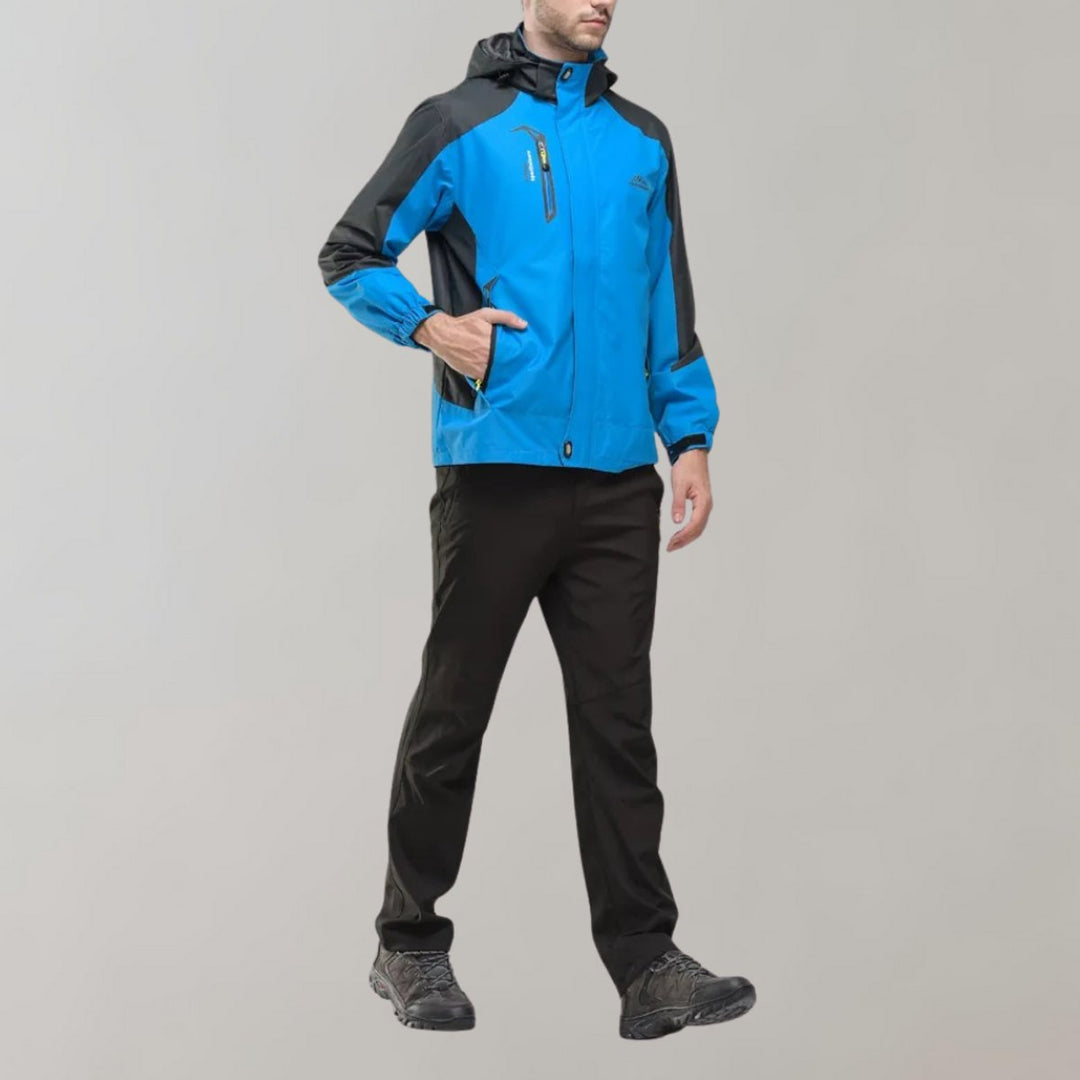 Jack | Men's Waterproof Hooded Outdoor Jacket Windproof All-Season Coat