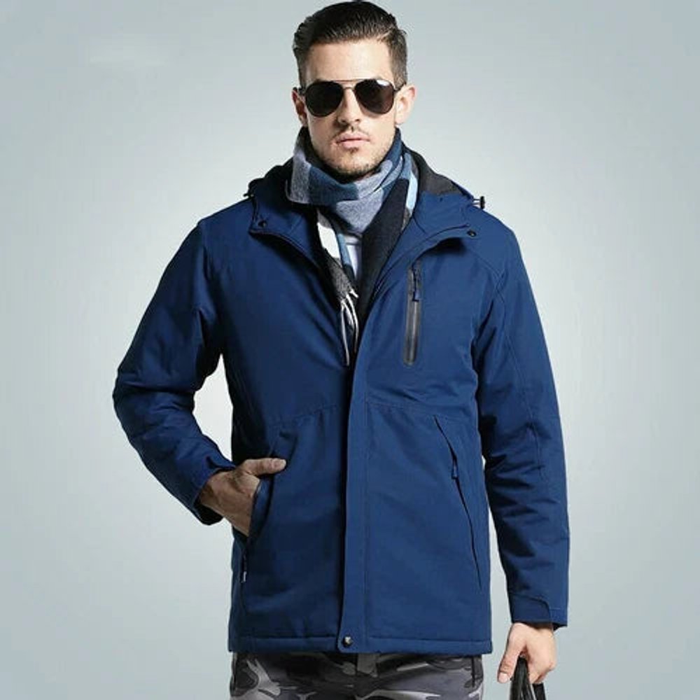 Theo | Men's Waterproof Hooded Parka Jacket Smart Casual Overcoat