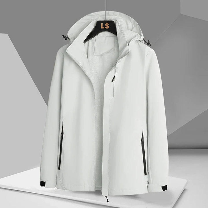 Theo | Mens Waterproof Hooded Relaxed-Fit Windproof Jacket
