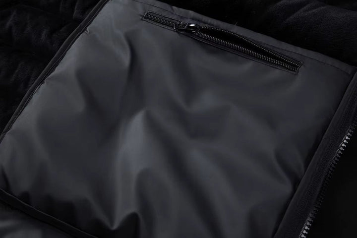 Oscar | Mens Waterproof Hybrid Down Hooded Puffer Bomber Jacket
