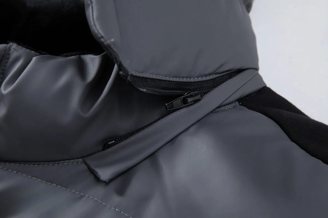 Oscar | Mens Waterproof Hybrid Down Hooded Puffer Bomber Jacket