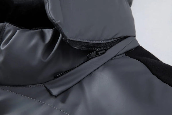 Oscar | Mens Waterproof Hybrid Down Hooded Puffer Bomber Jacket