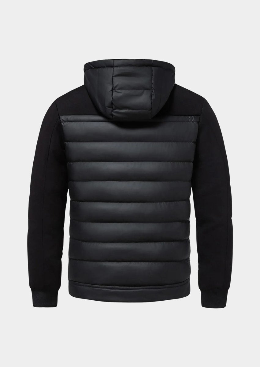 Oscar | Mens Waterproof Hybrid Down Hooded Puffer Bomber Jacket
