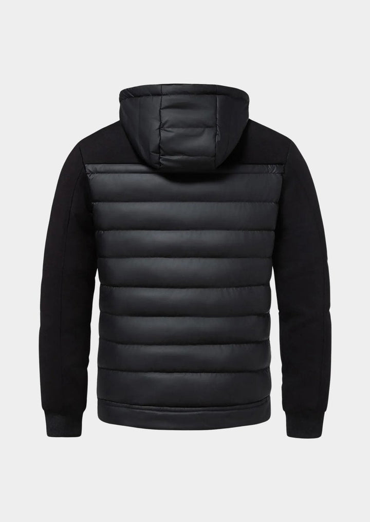 Oscar | Mens Waterproof Hybrid Down Hooded Puffer Bomber Jacket