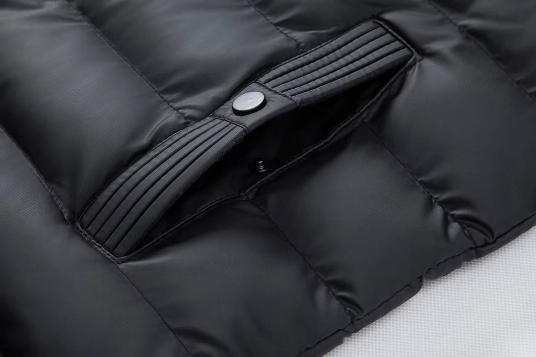 Oscar | Mens Waterproof Hybrid Down Hooded Puffer Bomber Jacket