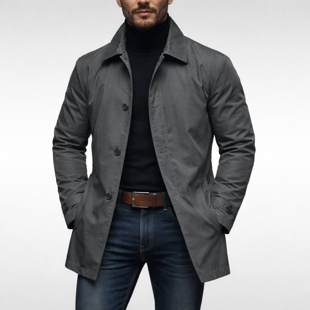 George | Men's Waterproof Relaxed-Fit Weather-Resistant Overcoat