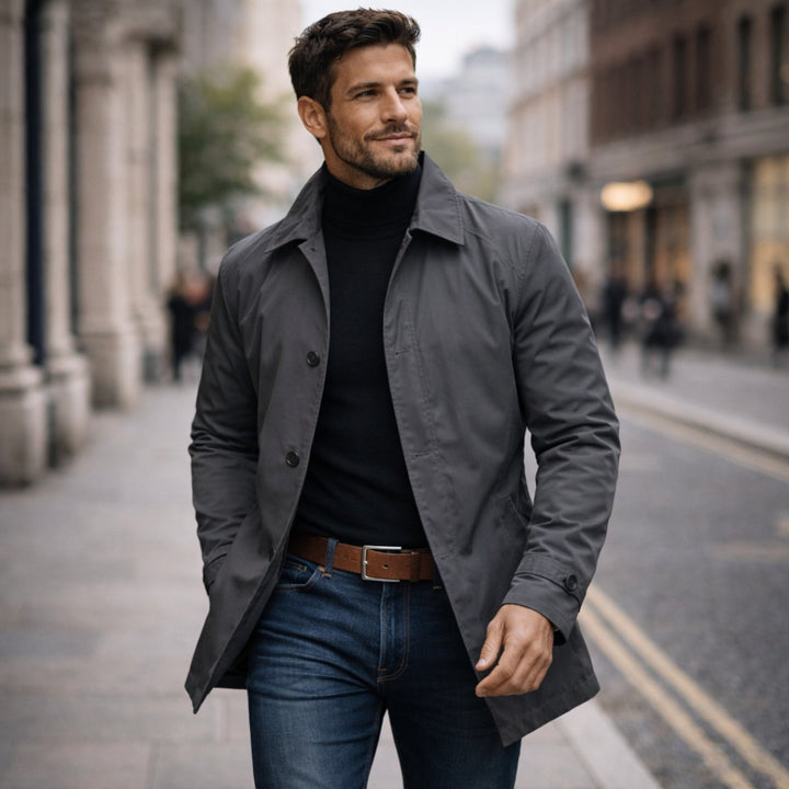 George | Men's Waterproof Relaxed-Fit Weather-Resistant Overcoat
