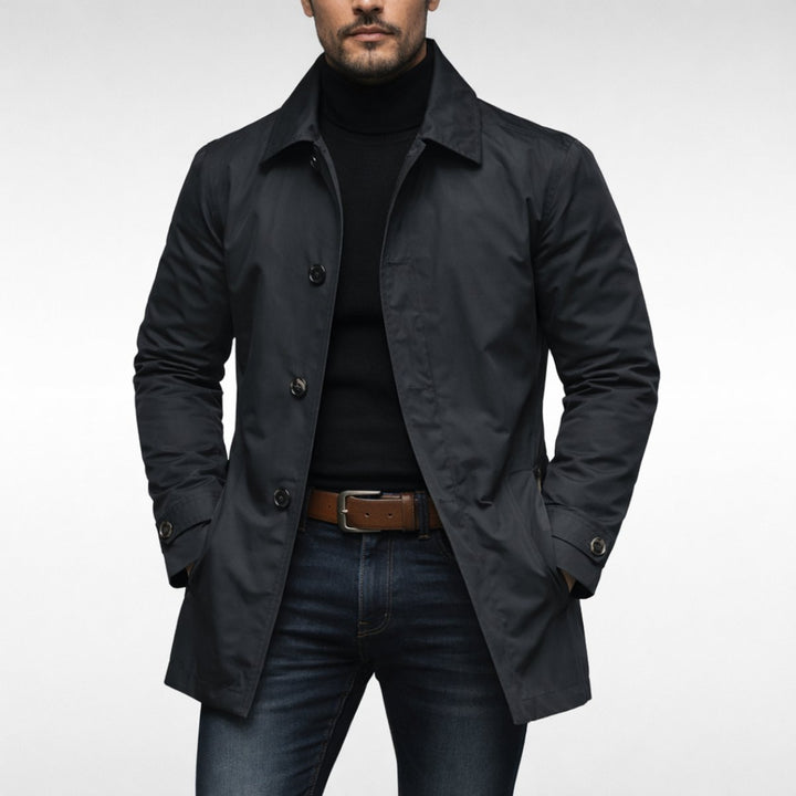 George | Men's Waterproof Relaxed-Fit Weather-Resistant Overcoat