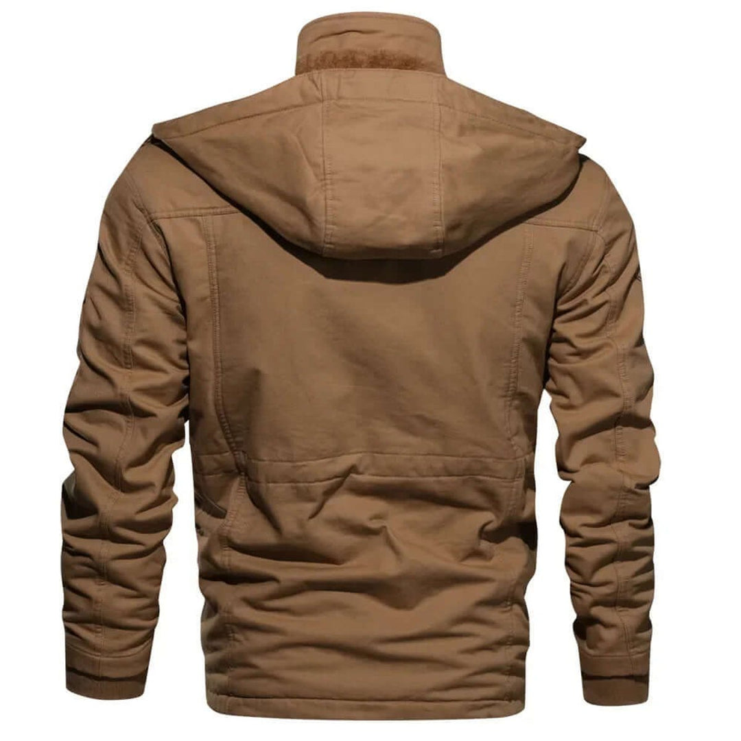 Oliver | Mens Weatherproof Fleece-Lined Detachable Hood Winter Jacket