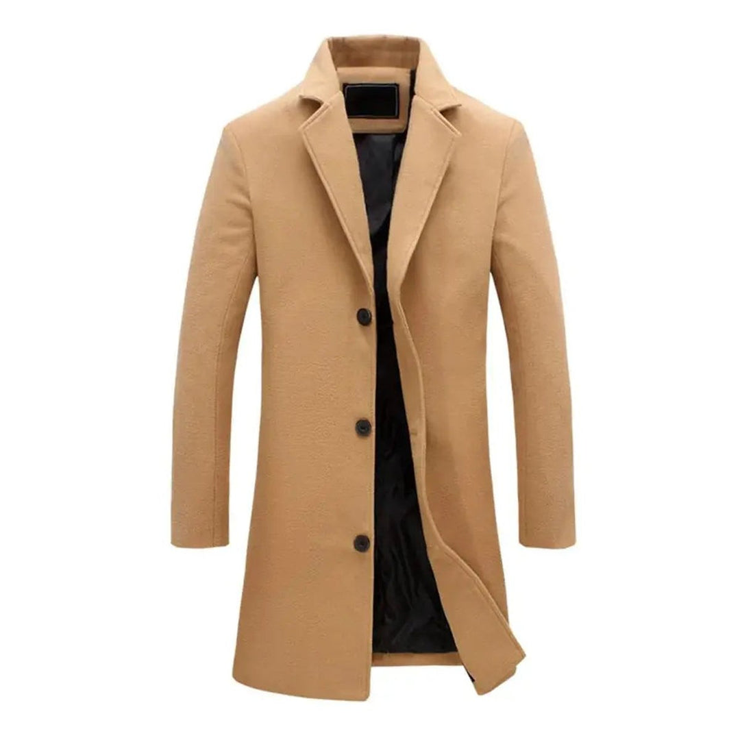 Thomas | Men's Wool-Blend Long Overcoat Tailored Mens Jacket