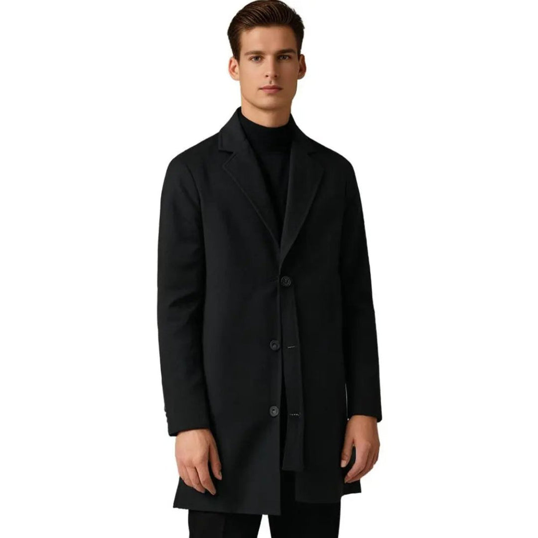 Thomas | Men's Wool-Blend Long Overcoat Tailored Mens Jacket