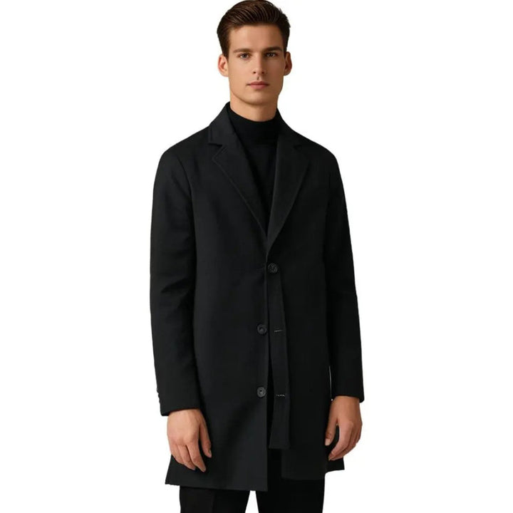 Thomas | Men's Wool-Blend Long Overcoat Tailored Mens Jacket