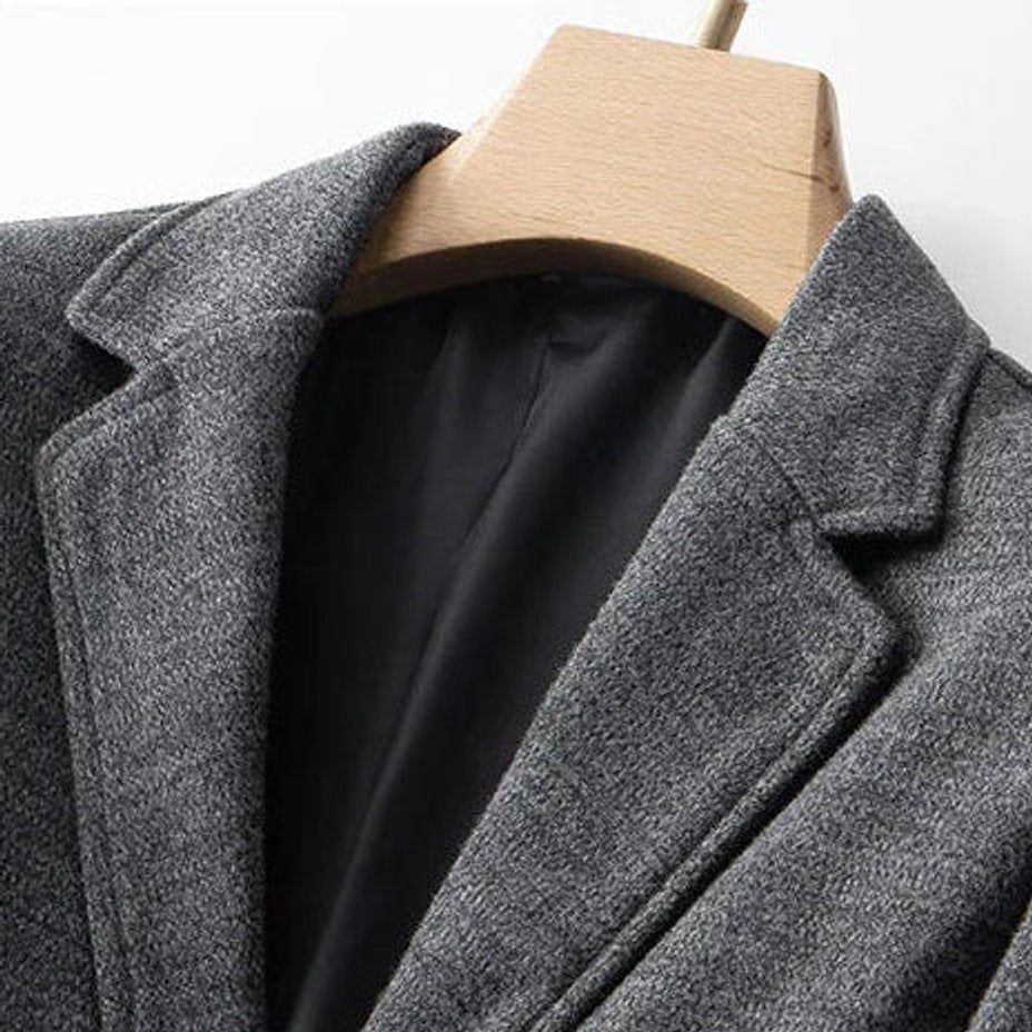 George | Mens Wool-Blend Smart Casual Blazer Jacket Notch Lapel